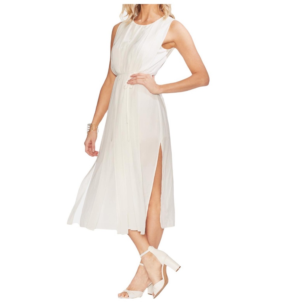 Vince Camuto Womens Pleated Sleeveless Cocktail Dress 6 NWT